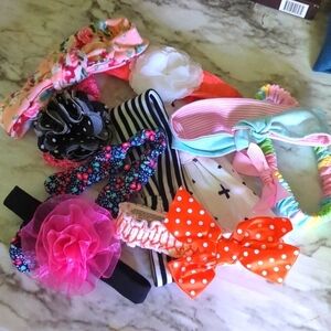 Toddler headband bundle super cute! Assorted headbands.
